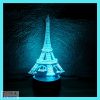 Eiffel torony mintás 3D illúzió lámpa 