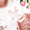 Bride to Be- lánybúcsús szalvéta rosegold színben - 20db