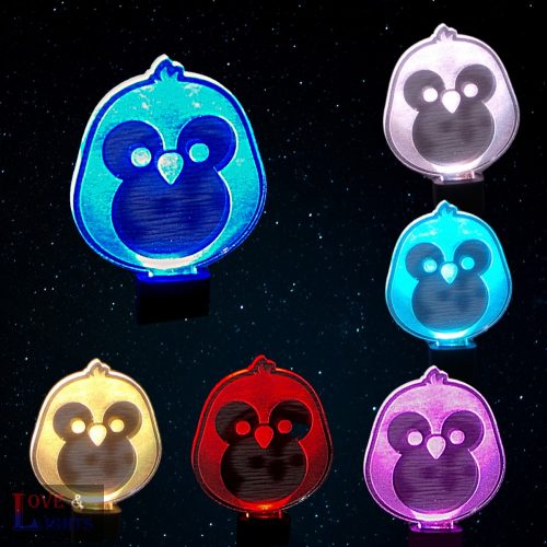 Pingvin baba mintás éjjeli fény