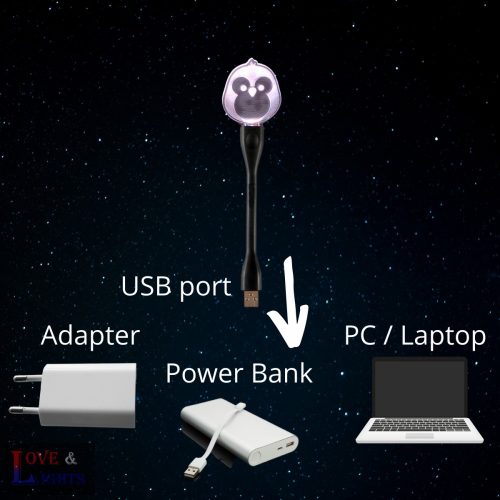 Pingvin baba mintás éjjeli fény