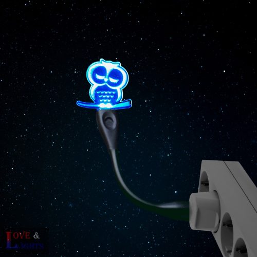 Bagoly ágon mintás éjjeli fény