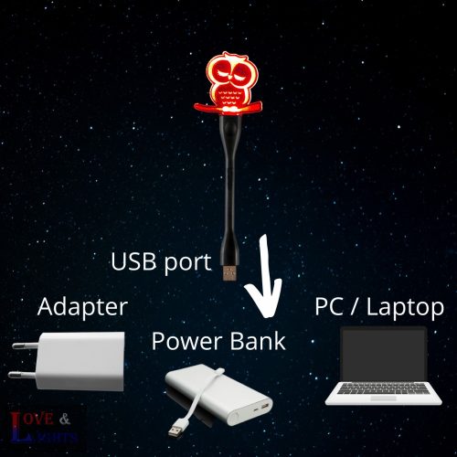 Bagoly ágon mintás éjjeli fény