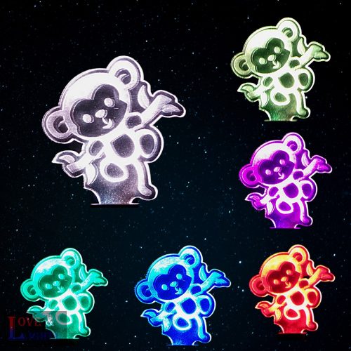 Majom mintás éjjeli fény