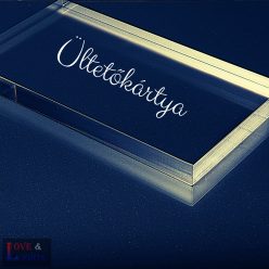 Víztiszta plexi - ültetőkártya téglalap alakú