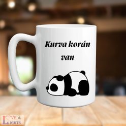 Korán kelők bögréje -panda