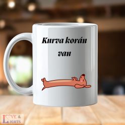 Korán kelők bögréje - tacskó mintával