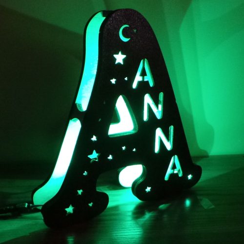 LED-es monogram névre szólóan
