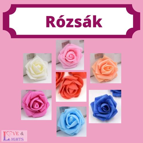 Fehér rózsa maci - 25 cm