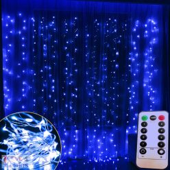 LED-es háttérfüggöny 3x3 m - kék