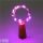 LED-es borosüveg világítás - rózsaszín fényű- 2m