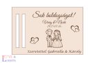 Esküvői pénzátadó kártya gravírozva