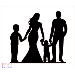 Esküvői tortadísz - két kisfiuval