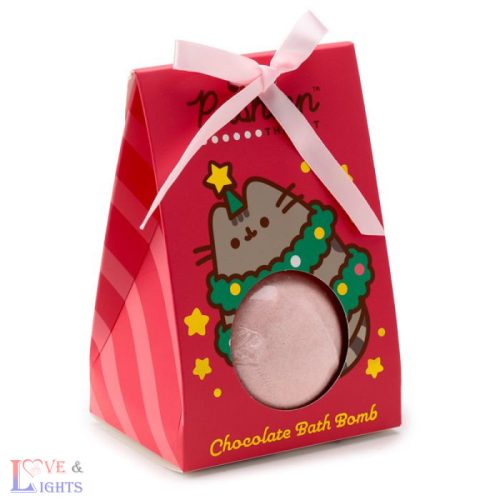 Karácsonyi  Fürdőbomba - Pusheen Macska - Borsmenta illat