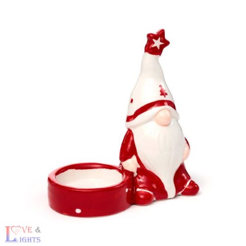 Kerámia Mécsestartó, Karácsonyi - Manó