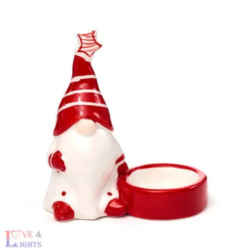 Kerámia Mécsestartó, Karácsonyi - Manó