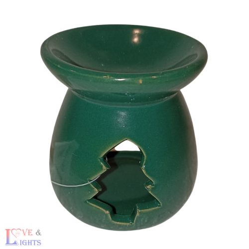 Aromalámpa, Kerámia - fenyő mintás zöld