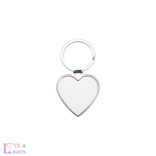 Saját fényképes szív alakú kulcstartó