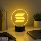 Kripto témájú 3D lámpa - Solana