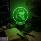 Kripto témájú 3D lámpa - Pepe