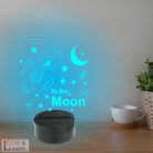  Kripto témájú 3D lámpa - To the moon