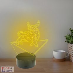 Kripto témájú 3D lámpa - Crypto Bull mintával
