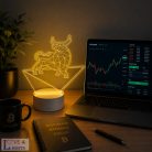 Kripto témájú 3D lámpa - Crypto Bull mintával