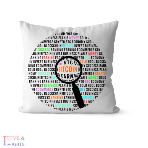 Crypto témájú párna -Bitcoin