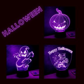 Halloweeni éjjeli fények